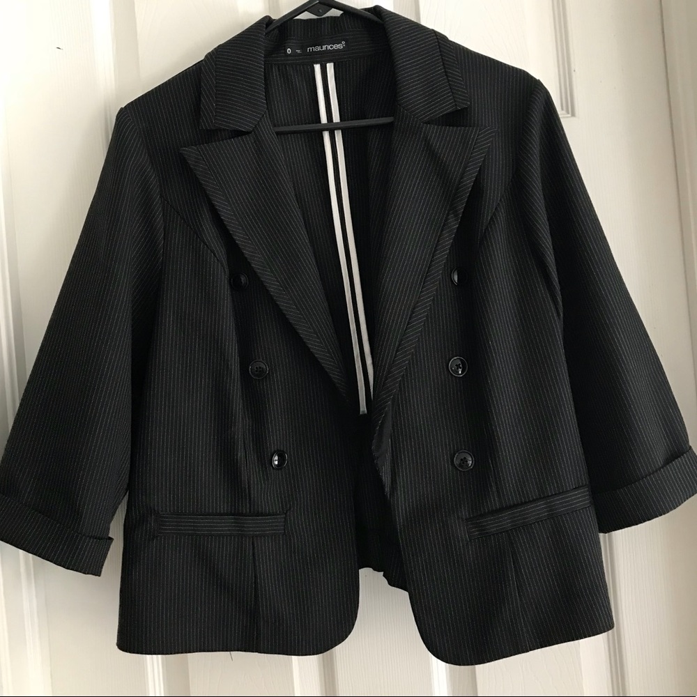 Maurices striped blazer size women’s 0